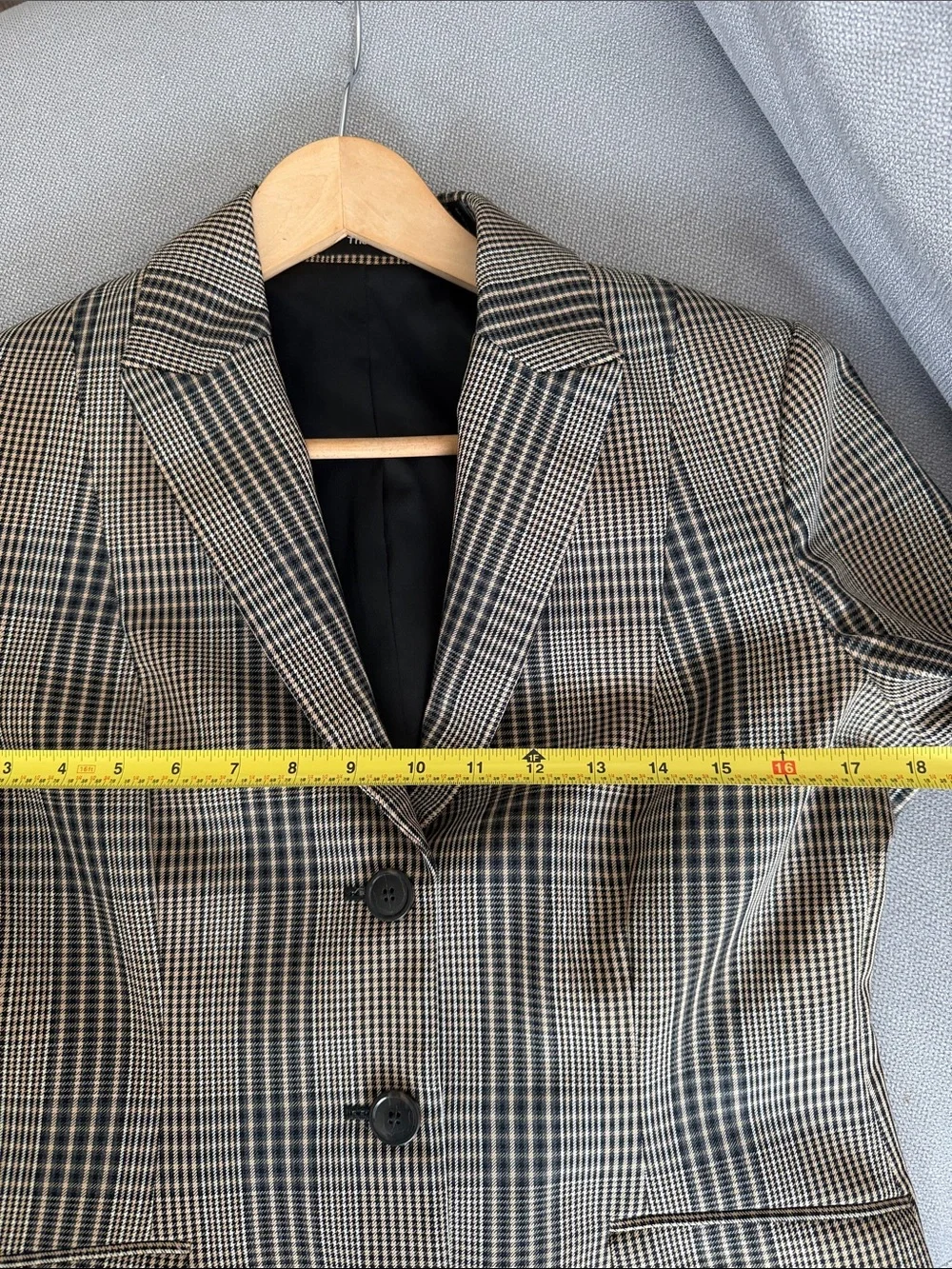 Theory Plaid Blazer Size 12